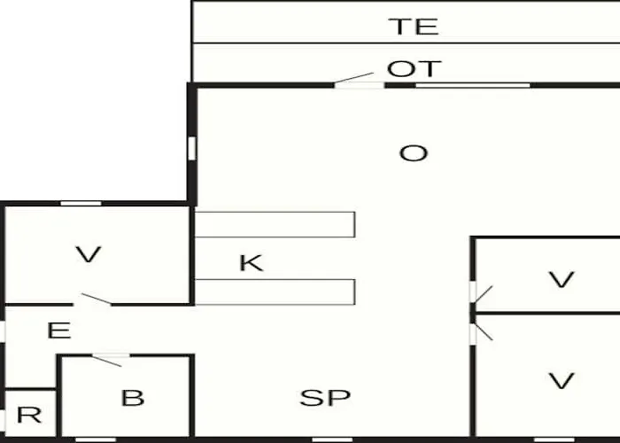 펜션 6 Person In Nørre Nebel